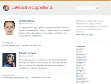 Tablet Screenshot of interactiveingredients.com